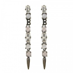 Silver Earrings Balmain Paris 10320743