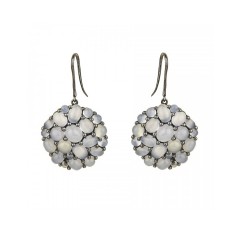 Silver Earrings Balmain Paris 10320749
