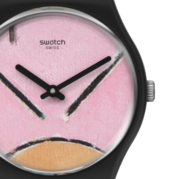 Swatch Composition in Oval with Color Planes 1 by Piet Mondrian, the Watch GZ350