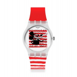 Ρολογια Swatch - Ρολόι Swatch x Keith Haring Mouse Mariniere GZ352
