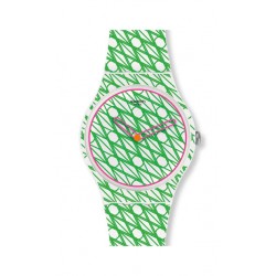 Ρολογια Swatch - Ρολόι Swatch Duet in Green & Pink SUOZ208