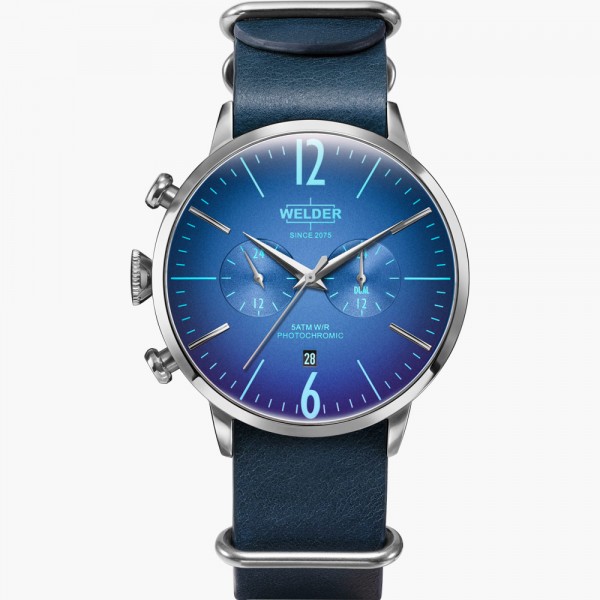 Blue Leather Moody WWRC507 GENT'S WATCHES